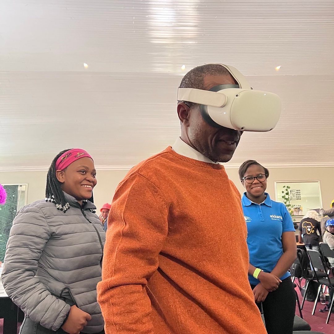 Students learning coding